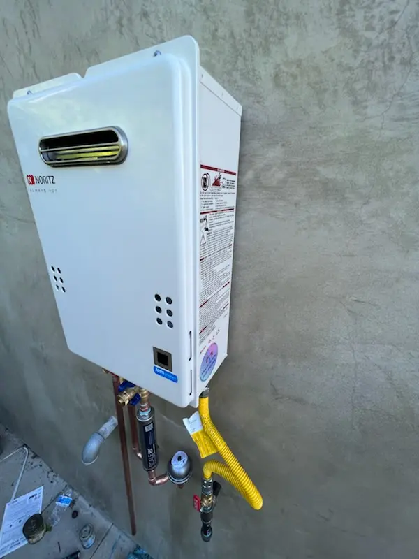 Tankless water heater installation for Lereley homes