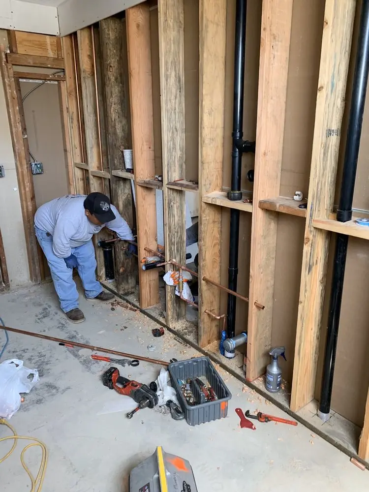 Commercial rough-in plumbing for Gas Line Repair in Lereley